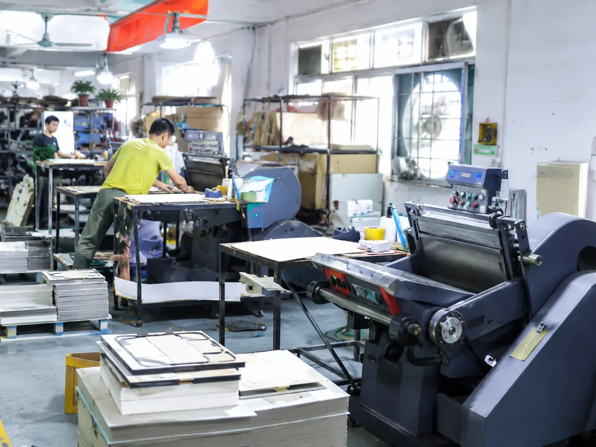 Die Cutting Machine at Crown Win, Dongguan