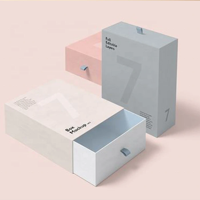 2mm Rigid Sliding Drawer Gift Box with Embossing