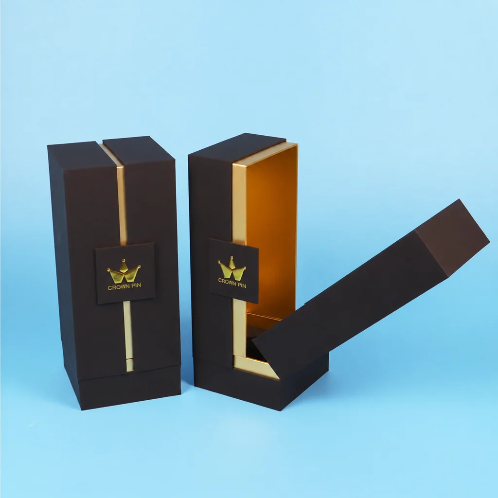 Gold Foil Double-Door Perfume Bottle Gift Box