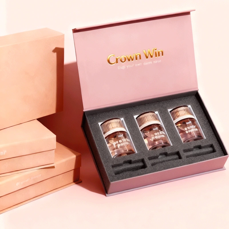 Printed Skincare Paper Box with Sponge Liner