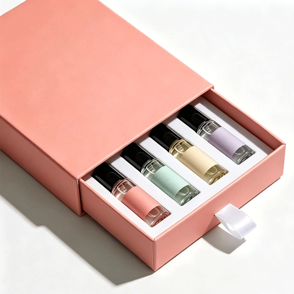 Slide-Out Drawer Box for Perfume Samples