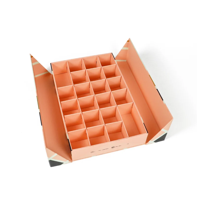 Coral Double-Door Box with 25-Cell Insert