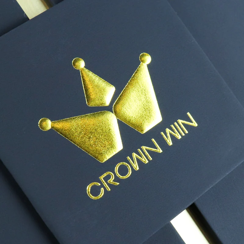 Navy Gift Box with Gold Embossed Emblem