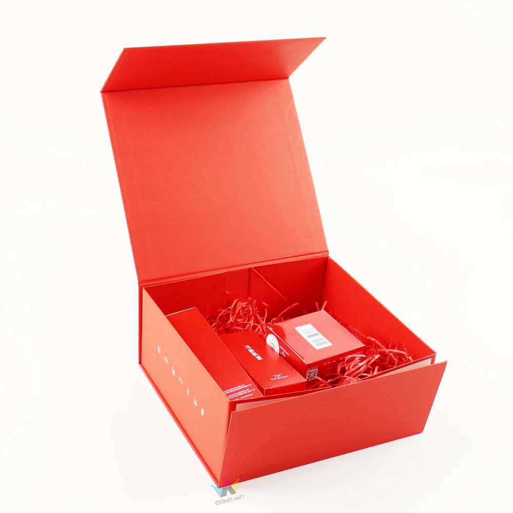 Red Foldable Magnetic Gift Box