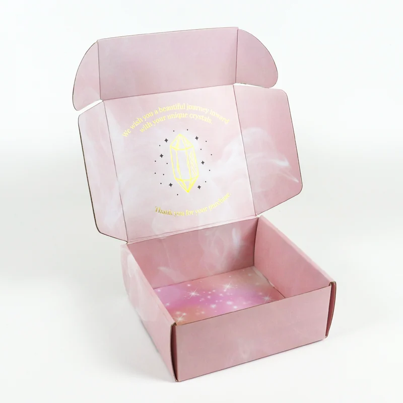 Blush Mailer Box with Printed Interior